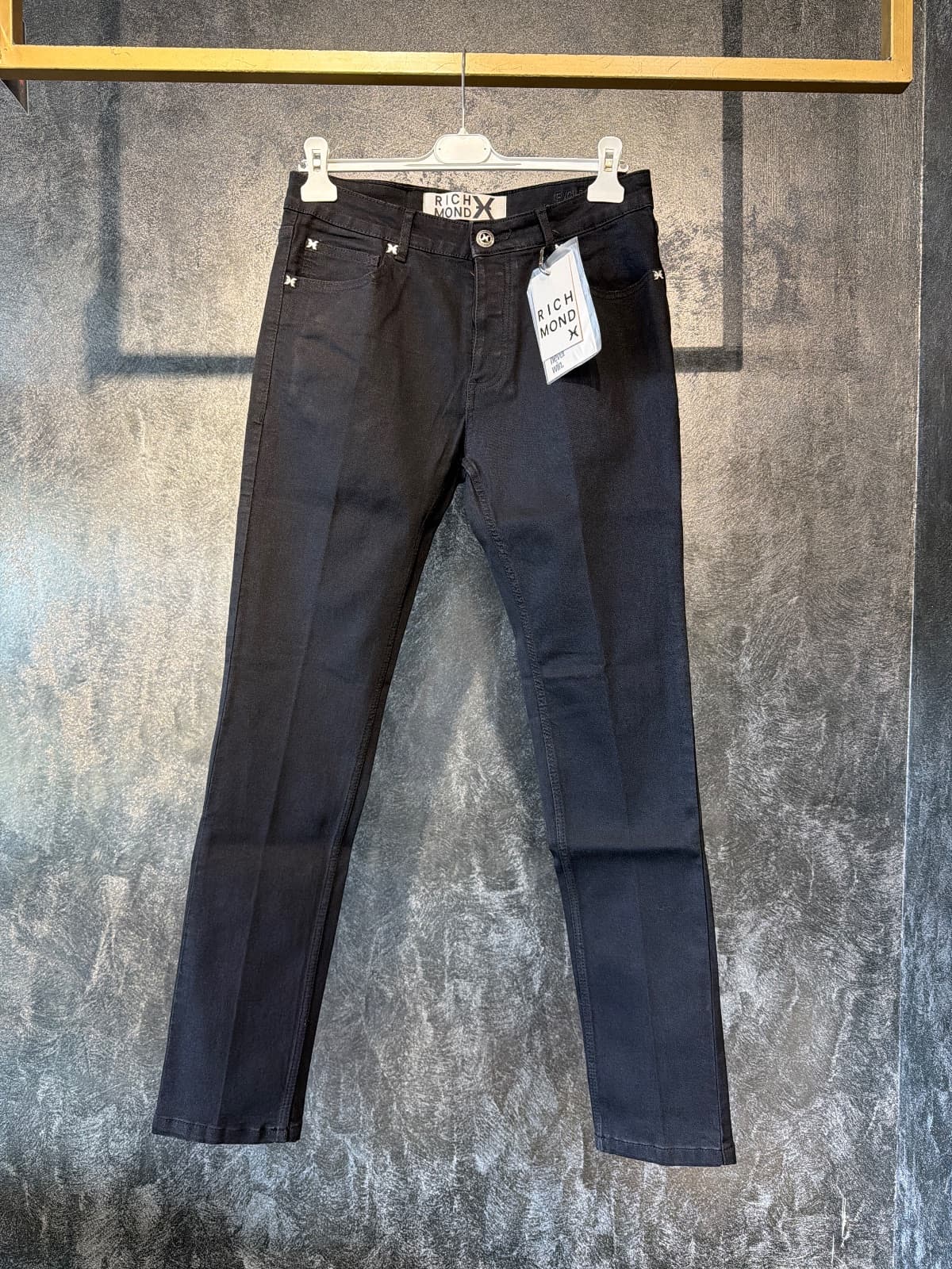 Richmond Pantaloni Nero Uomo