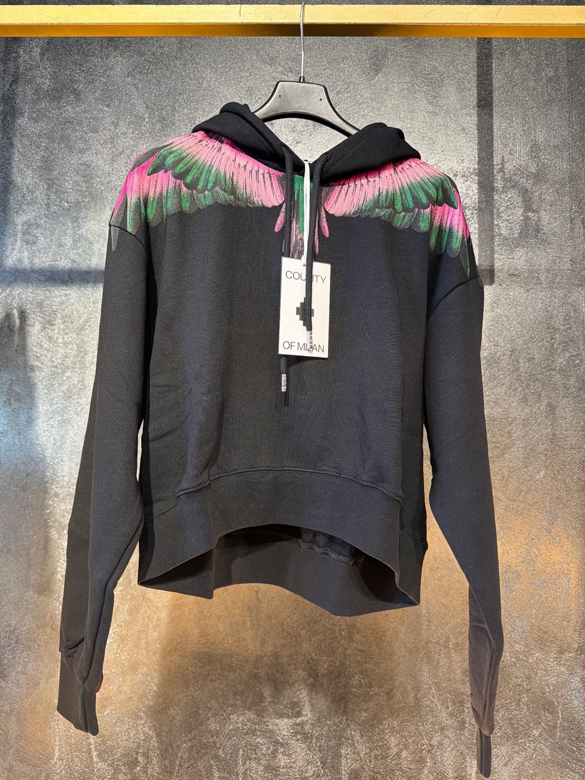 Marcelo Burlon Hoodie Nero Donna